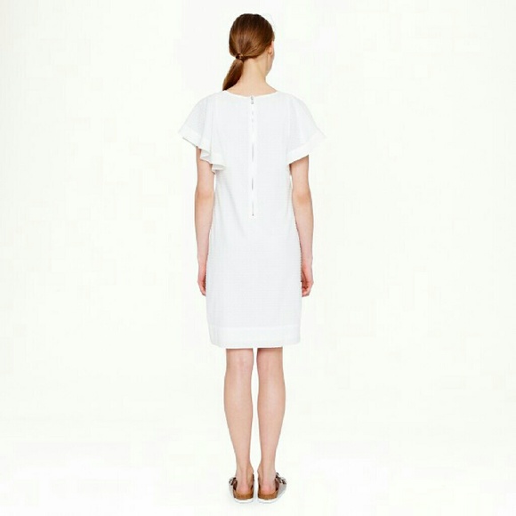 J Crew Swiss Dot Flounce Sleeve Dress - Picture 2 of 4